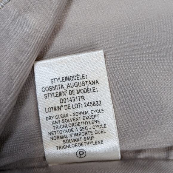 Theory Tweed Metallic Mini Skirt Tan and Gold Size 4 - Picture 5 of 9